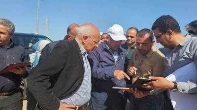 وزير النقل يتفقد مسار الخط الثالث للقطار السريع لمتابعة بدء تنفيذ المشروع