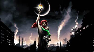 الجارديان تنشر رسمة معبرة عن "رمضان في غزة" 