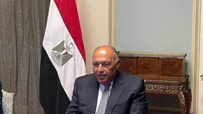 وزير الخارجية يدعو لوقف إطلاق النار بغزة ويحذر من أى عملية برفح الفلسطينية