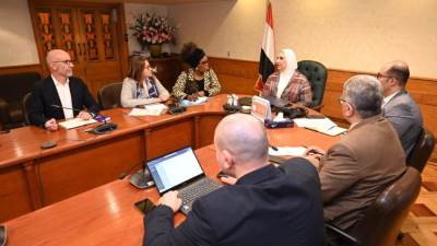 وزيرة التضامن تستقبل وفداً من منظمة يونيسف لبحث مجالات التعاون في قطاع الرعاية والحماية الاجتماعية
