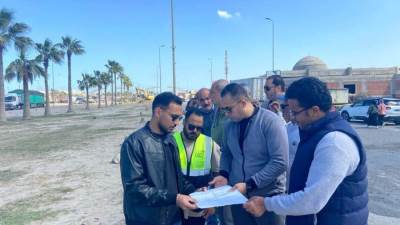 رئيس جهاز مدينة دمياط الجديدة يتفقد أعمال تطوير ورفع كفاءة محاور الطرق