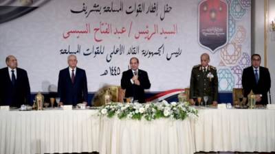 الرئيس السيسى يشهد حفل إفطار القوات المسلحة فى ذكرى انتصارات العاشر من رمضان