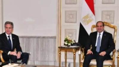 مصر وأمريكا تتوافقان على رفض تهجير الفلسطينيين خارج أراضيهم بأى شكل