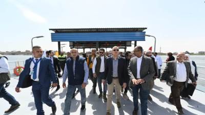 وزير الإسكان يتفقد مأخذ ومحطة مياه شبرا الخيمة بطاقة تصميمية 600 ألف م3 يومياً لخدمة 2 مليون نسمة