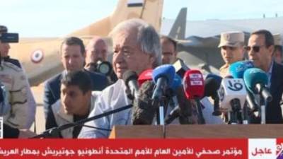 جوتيريش: هناك معوقات إسرائيلية أمام توصيل المساعدات إلى قطاع غزة