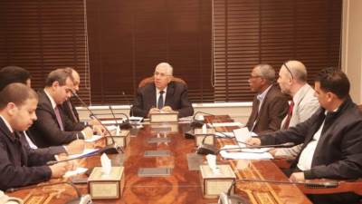 وزير الزراعة يبحث مع البعثة الإشرافية للايفاد الموقف التنفيذي لمشروع الاستثمارات الزراعية المستدامة