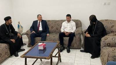 وزير الرياضة يلتقي النائب البابوي لدول غرب أفريقيا