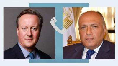 وزير الخارجية يتلقى اتصالاً من نظيره البريطاني