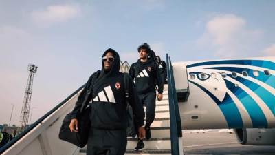 بعثة الأهلي تعود إلى القاهرة عقب الفوز على سيمبا التنزاني