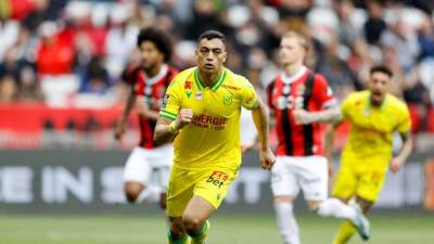 مصطفى محمد يسجل هدف الفوز لفريقه نانت على نيس (2 ـ 1) في الدوري الفرنسي