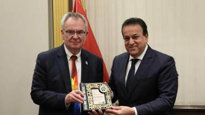 وزير الصحة يستقبل رئيس منظمة «الروتاري الدولي» لبحث التعاون في القطاع الصحي