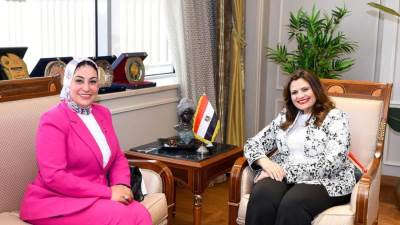 وزيرة الهجرة تلتقي النائبة ولاء التمامي عضو لجنة القوى العاملة بمجلس النواب