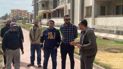 رئيس جهاز مدينة دمياط الجديدة يتفقد مشروعات دار مصر وجنة بالحي السادس