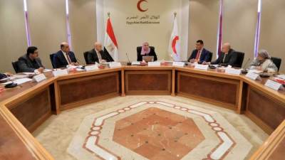 وزيرة التضامن الاجتماعي تترأس اجتماع مجلس إدارة الهلال الأحمر المصري