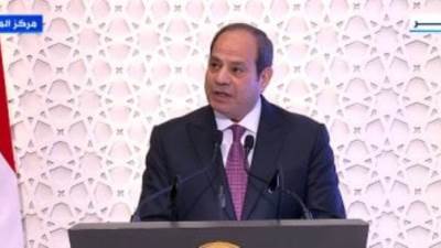 الرئيس السيسى: أؤكد تضامننا مع أشقائنا الفلسطينيين فى قطاع غزة