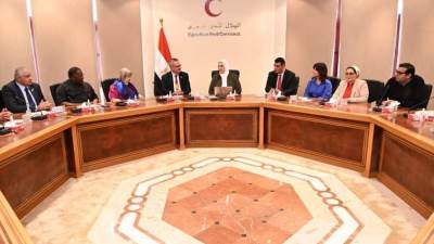 وزيرة التضامن تبحث مع رئيس أندية الروتاري الدولي آليات التعاون في تنفيذ المشروعات