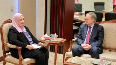 وزيرة التضامن تلتقي سفير الاتحاد الأوروبي لبحث تطورات الأوضاع الإنسانية والإغاثية في غزة