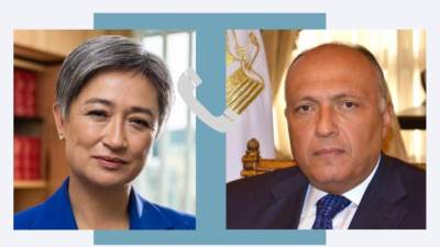 ‏‎وزير الخارجية يتلقى اتصالاً من وزيرة خارجية استراليا