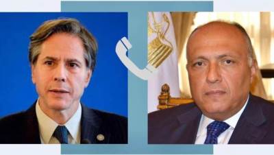 وزير الخارجية سامح شكري يجري اتصالاً مع وزير الخارجية الأمريكي