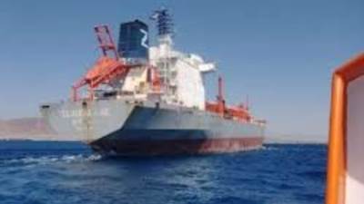 وصول سفينة الغاز الليبيرية CLAUDIA GAS الجانحة بخليج العقبة ميناء سفاجا البحرى