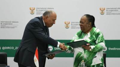 ‏‎وزيرا خارجية مصر وجنوب افريقيا يترأسان أعمال الدورة العاشرة للجنة المشتركة للتعاون بين البلدين