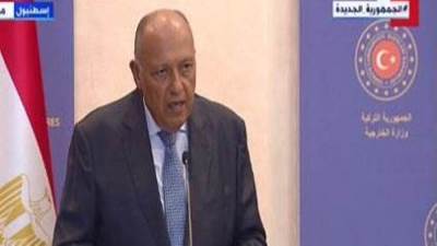 سامح شكرى: نطمح لتعزيز التعاون التجارى مع تركيا حتى يصل 15 مليار دولار