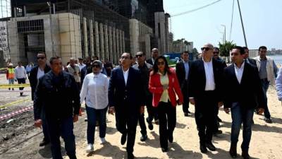 مدبولي يتفقد أعمال إنشاء مبنى ديوان عام محافظة دمياط وتطوير المنطقة المُحيطة