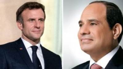 الرئيس السيسى يتلقى اتصالا هاتفيا من نظيره الفرنسى إيمانويل ماكرون