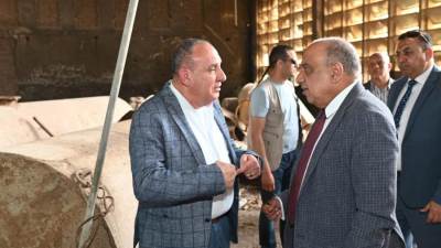 وزير قطاع الأعمال العام يتفقد أعمال تطوير مصانع شركة النصر لصناعة المواسير