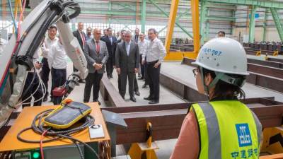 اقتصادية قناة السويس تشهد مراسم افتتاح مصنع CSCEC لتصنيع الهياكل الفولاذية