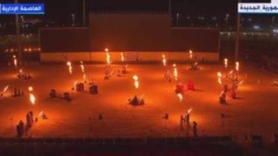 الألعاب النارية تزين حفل افتتاح البطولة العربية للفروسية