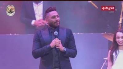 تامر حسني باحتفالية مجلس القبائل: شرف عظيم لي إحياء حفل عيد تحرير سيناء