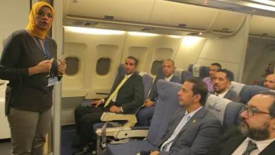 جولات ميدانية لوفد سلطنة عمان بمختلف شركات وهيئات وزارة الطيران المدني