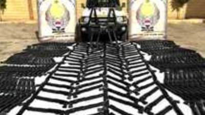 قوات حرس الحدود تنجح فى ضبط كمية كبيرة من الأسلحة والذخائر قبل تهريبها