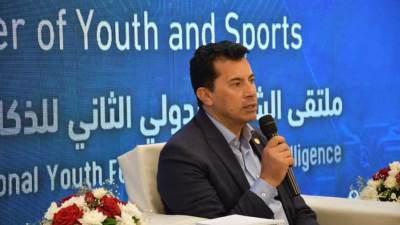 وزير الرياضة يفتتح ملتقى الشباب الدولي للإبداع والابتكار في الذكاء الاصطناعي