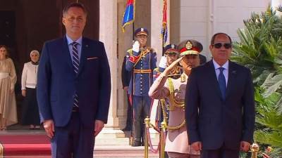 مباحثات بين الرئيس السيسى ورئيس البوسنة والهرسك بقصر الاتحادية