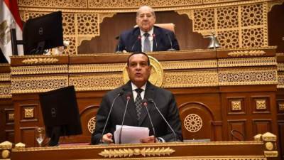 وزير التنمية المحلية يستعرض أمام جلسة مجلس الشيوخ جهود توفير البنية التحتية للمناطق الصناعية 