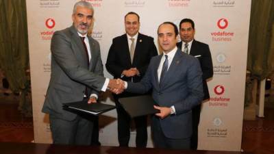 رئيس الرعاية الصحية يشهد توقيع تعاون بين الهيئة وڤودافون بيزنس لتطوير خدمات رقمنة الرعاية الصحية