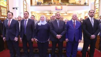 وزير شئون المجالس النيابية يشارك في احتفال الكنيسة الإنجيلية بعيد القيامة المجيد
