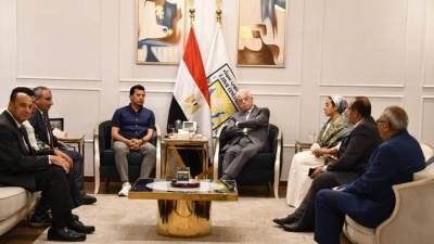 وزير الرياضة ومحافظ جنوب سيناء يتفقدا مبني مجلس مدينة شرم الشيخ الجديد