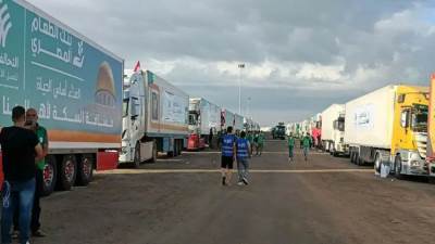 معبر رفح يعمل بشكل طبيعى وحركة دخول المساعدات مستمرة