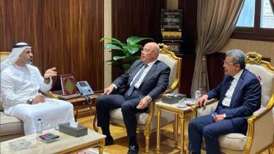 رئيس "المركزي للمحاسبات" يتفق مع نظيره الإماراتي على تشكيل لجنة للتباحث