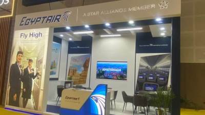 "مصر للطيران" تشارك بالدورة 31 لسوق السفر العربي "ATM" بدبي
