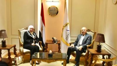 وزير النقل يستقبل نظيرته الأردنية لبحث التعاون المشترك في مجالات النقل المختلفة