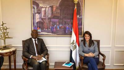 المشاط تبحث مع المدير القُطرى للبنك الأفريقي للتنمية برامج التعاون المشترك