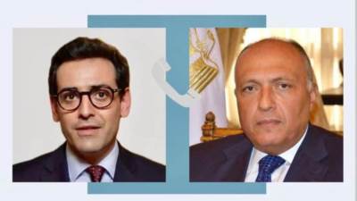 وزيرا خارجية مصر وفرنسا يحذران من خطر التصعيد الإسرائيلى فى رفح الفلسطينية