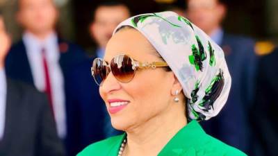 السيدة انتصار السيسى تنشر صورًا من زيارتها وحرم سلطان عمان للعاصمة الإدارية