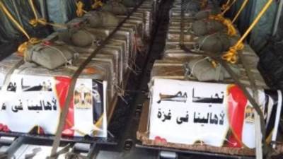 مصر والأردن والإمارات ينفذون عملية إسقاط لأطنان من المساعدات الإنسانية فوق غزة