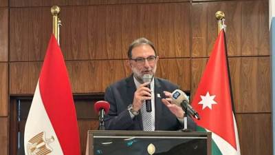 الدكتور طارق الهوبي يشارك في افتتاح فعاليات البعثة التجارية بالأردن