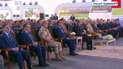 بدء فعاليات افتتاح موسم الحصاد بمشروع مستقبل مصر بحضور الرئيس السيسى